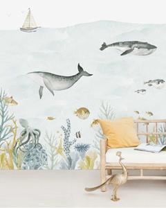 Creative Lab Amsterdam Sealife Blue Mural 200 cm x 280 cm