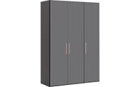 Goossens Kledingkast Easy Storage Ddk, Kledingkast 153 cm breed, 220 cm hoog, 3x glas draaideur