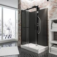 Schulte Home Schulte Korsika - Gesloten Douche - 120x80x224 - Zwart - Helder