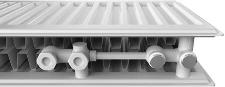 Henrad Premium ECO radiator 600 x 2200 type 33 6361 Watt Aansluiting Rechts + Midden onder