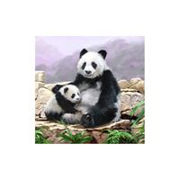 Panda, 18x18cm Crystal Art Card