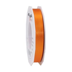 1x Luxe hobby/decoratie oranje satijnen sierlinten 1,5 cm/15 mm x 25 meter -