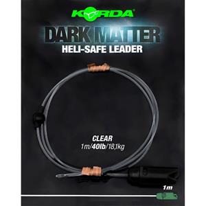 Korda Dark Matter Heli Safe Leader - Clear - 40lb - 1.00m