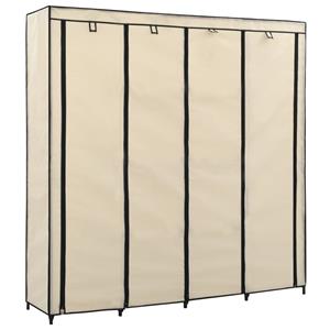 VidaXL Kleiderschrank mit 4 Fächern Creme 175 x 45 x 170 cm 