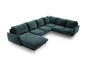 Cosmopolitan Design | Hoekbank Vienna Black rechts velvet