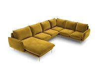 Cosmopolitan Design | Hoekbank Vienna Gold rechts velvet