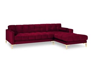 Cosmopolitan Design | Hoekbank Bali Black rechts velvet