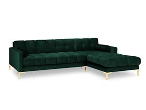 Cosmopolitan Design | Hoekbank Bali Black rechts velvet