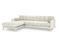 Cosmopolitan Design | Hoekbank Bali Gold links velvet