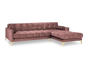 Cosmopolitan Design | Hoekbank Bali Black rechts velvet