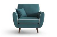 NADUVI Collection | Fauteuil Zara linnen met contrast piping