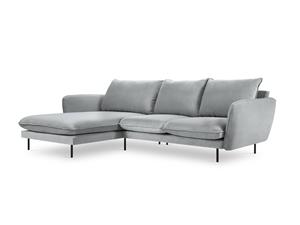 Cosmopolitan Design | Hoekbank Vienna Black links velvet