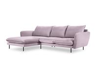 Cosmopolitan Design | Hoekbank Vienna Black links velvet