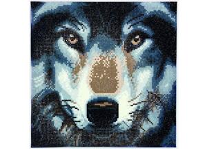 Crystal Art Wolf Met Frame 30 X 30 Cm