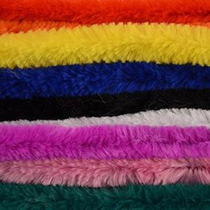 10x Gekleurde chenille draad 14 mm x 50 cm -