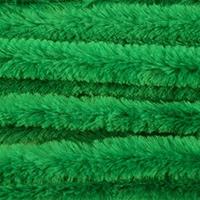 10x Groen chenille draad 14 mm x 50 cm -