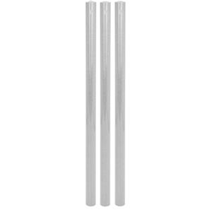 Bellatio 4x rollen inpakpapier/cadeaupapier zilver met glitters 70 x 150 cm -