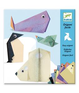 DJECO Gemakkelijke Origami - Pooldieren  blauw