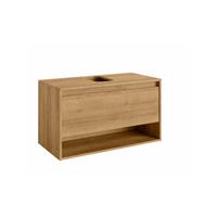 Fackelmann NATURA Waschtischunterschrank 94 cm breit, Braun hell-'79702' - 
