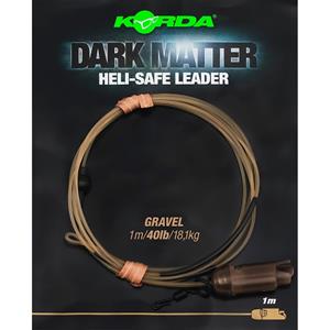 Korda Dark Matter Heli Safe Leader - Gravel - 40lb - 1.00m