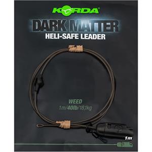 Korda Dark Matter Heli Safe Leader - Weed - 40lb - 1.00m