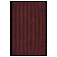 vidaXL Deurmat 80x120 cm gestreept rood