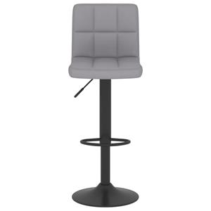 vidaXL Barkruk stof lichtgrijs
