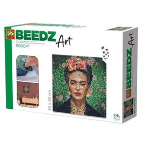 SES Creative strijkkralen Beedz Art Frida Kahlo junior 8 delig