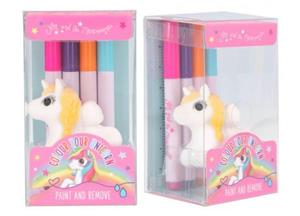 Ylvi schilderset Unicorn junior 5 x 10,5 cm wit 5 delig