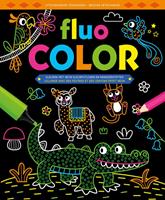 Deltas kleurboek Fluo Color junior 30,4 x 25,1 cm papier zwart