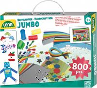 Lena knutselset Jumbo junior 35,5 cm karton turquoise 800 delig