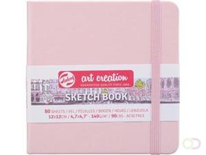 Talens Art Creation schetsboek, pastelroze, ft 12 x 12 cm