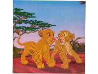 Disney - Diamond Painting Simba and Nala Crystal Art Card DISNEY 18