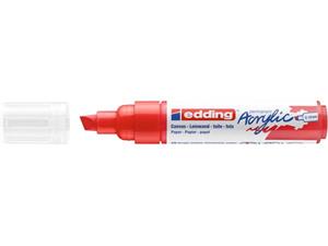 Edding Acrylic marker breed verkeersrood