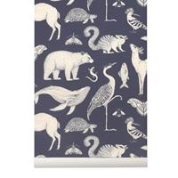 fermliving-collectie ferm LIVING-collectie Katie Scott behang Animal Blue