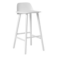 Muuto Nerd Barhocker Weiß 75 cm