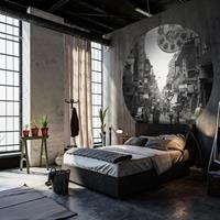 WALLART Fototapete Hong Kong the Old Days Rund 142,5 cm