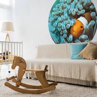 WALLART Fototapete Nemo the Anemonefish Rund 142,5 cm