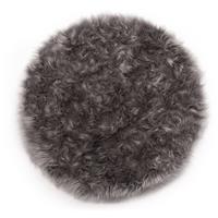 HOMCOM Teppich rund Taupe 80 cm rund - braun/grau - 
