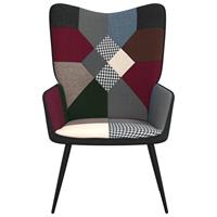 vidaXL Relaxstoel patchwork stof