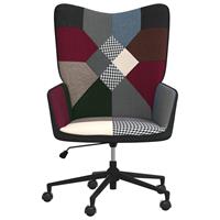 vidaXL Relaxstoel patchwork stof