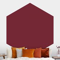 Klebefieber Hexagon Fototapete selbstklebend Bordeaux