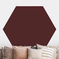 Klebefieber Hexagon Fototapete selbstklebend Burgund