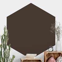 Klebefieber Hexagon Fototapete selbstklebend Cacao