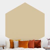 Klebefieber Hexagon Fototapete selbstklebend Colour Light Brown