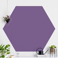 Klebefieber Hexagon Fototapete selbstklebend Flieder