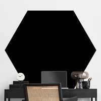 Klebefieber Hexagon Fototapete selbstklebend Tiefschwarz