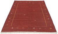 Morgenland Wollteppich Gabbeh Teppich handgeknüpft rot, rechteckig, 18 mm Höhe, handgeknüpft