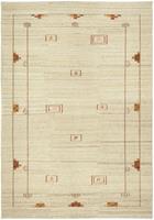 Morgenland Wollteppich Gabbeh Teppich handgeknüpft beige, rechteckig, 18 mm Höhe, handgeknüpft