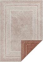 Home affaire Teppich Bernard, rechteckig, 5 mm Höhe, In-und Outdoor geeignet, Wohnzimmer, Balkon, Terrasse, Garten, Robust, Pflegeleicht, Flachgewebe, Wendeteppich